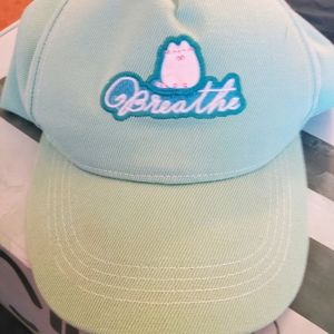 Pusheen mint green hat